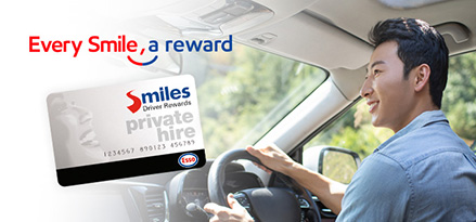 Smiles card for private hire drivers and delivery riders