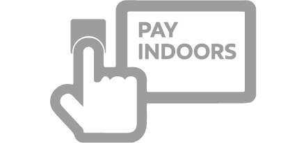 Pay indoors